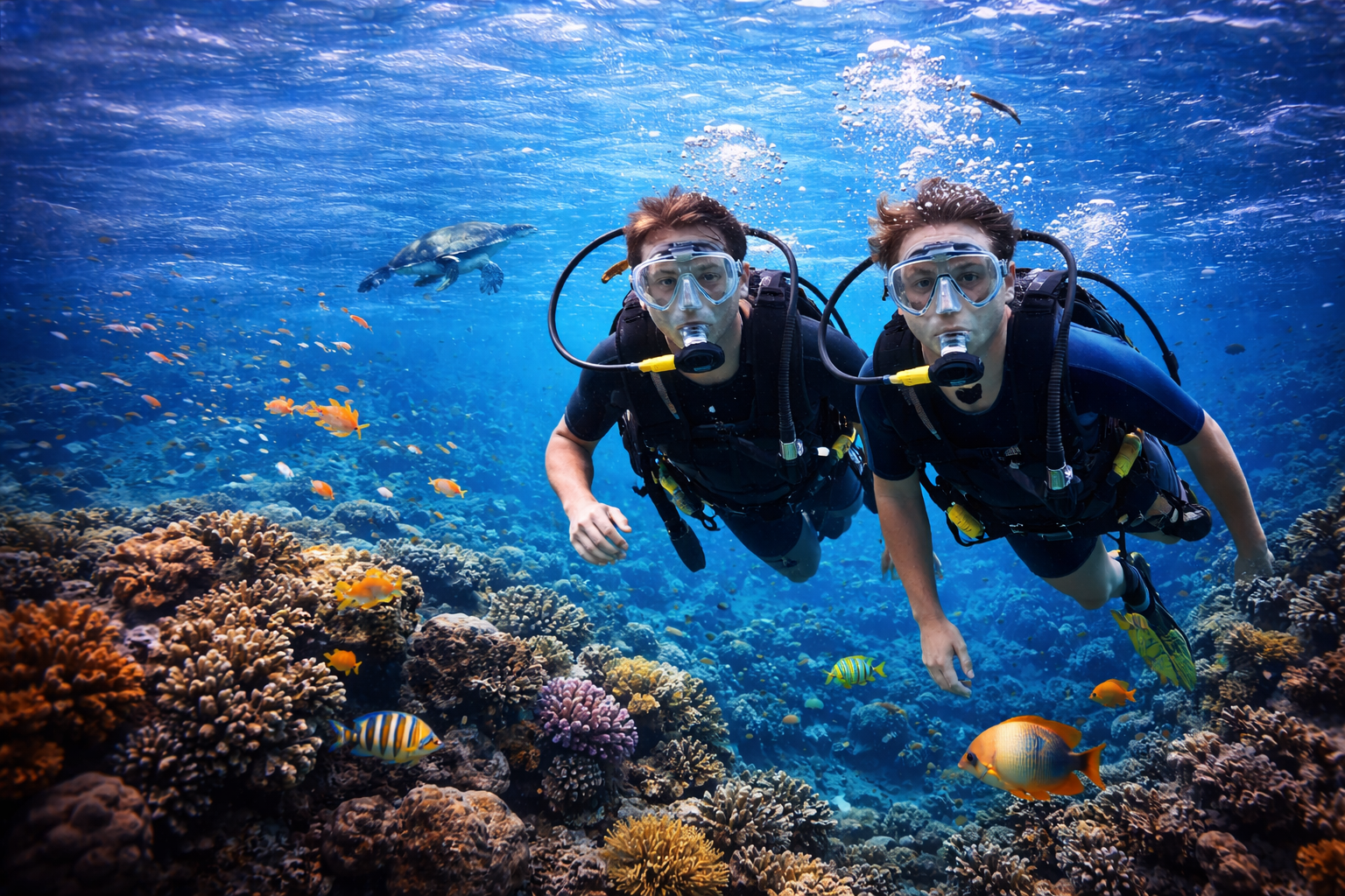 Scuba Diving Underwater