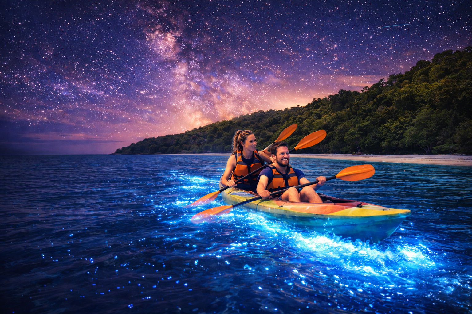 Bioluminescent Kayaking